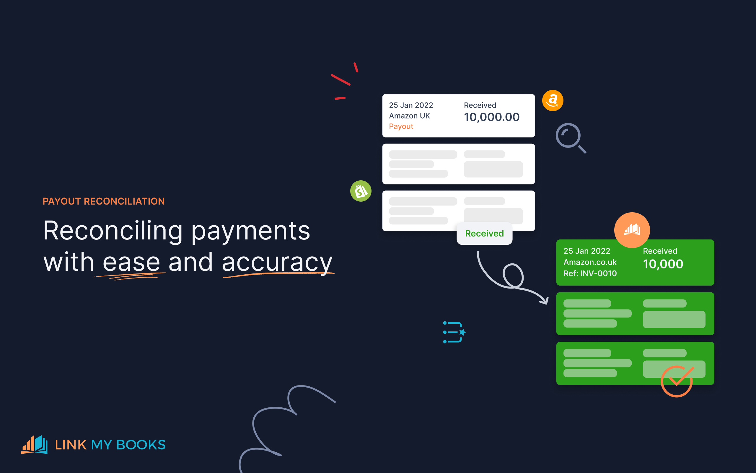 screenshot of Link My Books